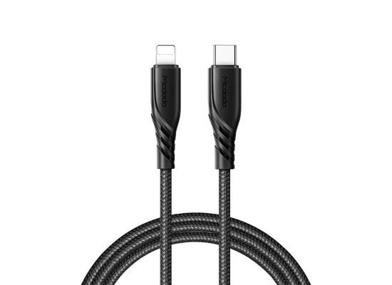 Mcdodo CA-8460 Greased Lighting Series PD Type-C To Lighting Cable 1.2M 36w Fast Charge (BLACK)